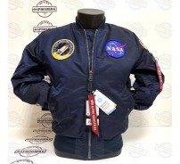 Куртка Alpha Industries MA-1 NASA (Blue/Orange)